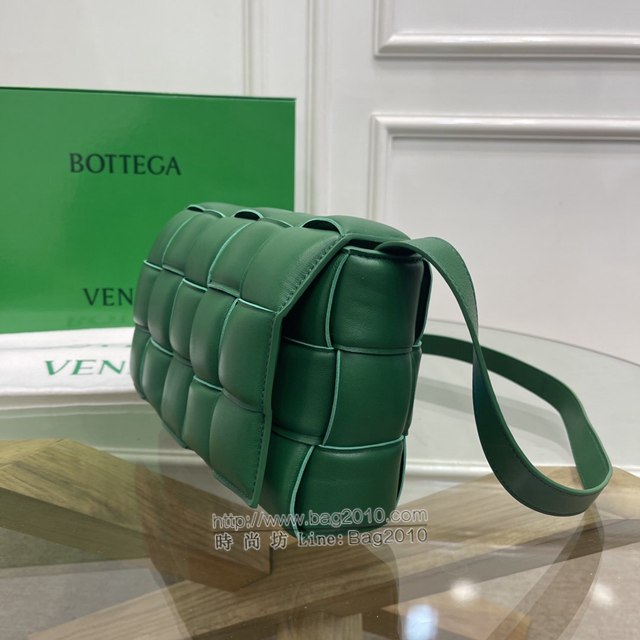 Bottega veneta高端女包 96006 寶緹嘉綠色羊皮枕頭包肩背包 BV經典款Cassette枕頭包  gxz1189
